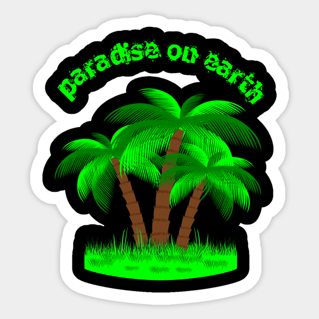 paradise on earth Sticker by Polli